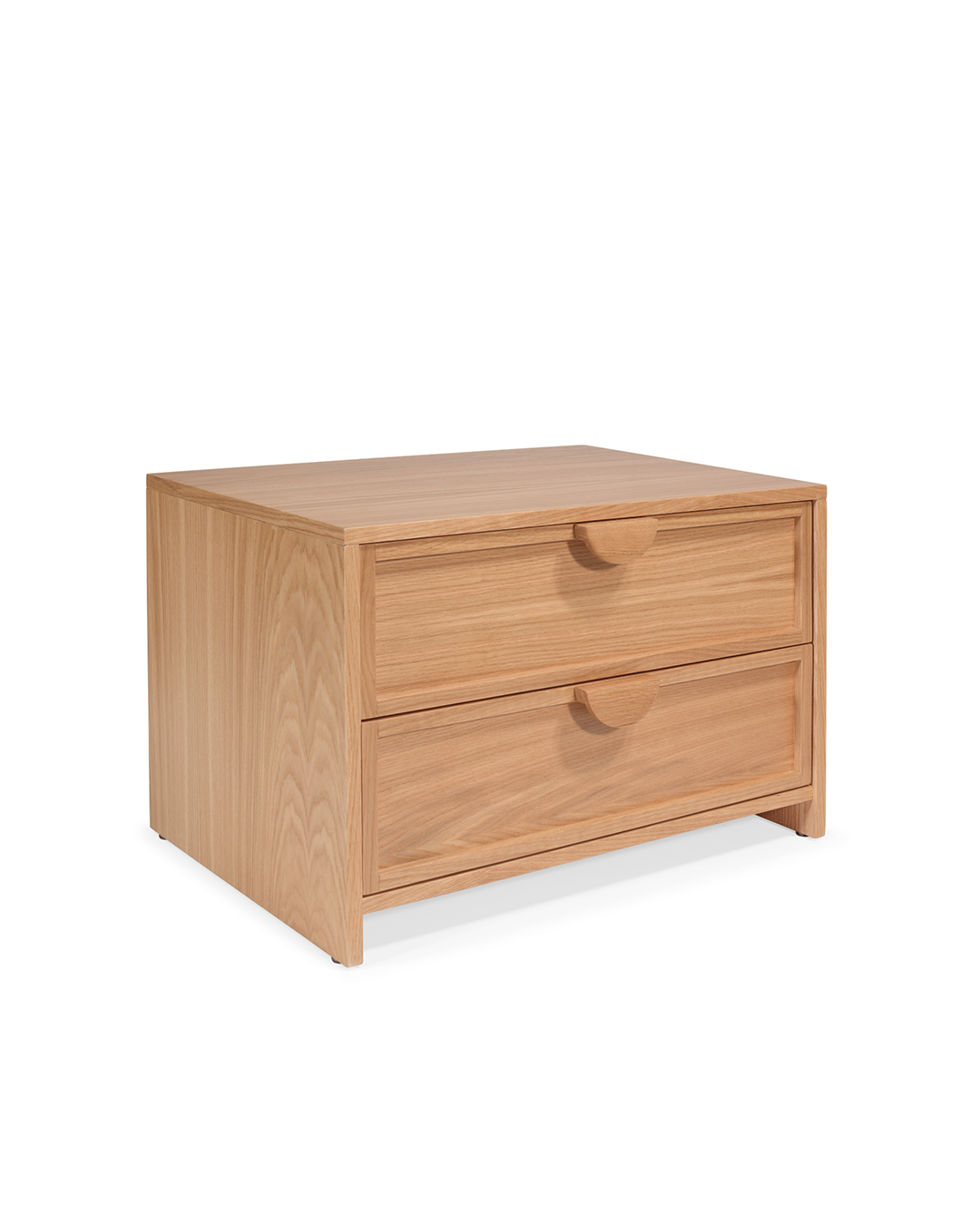 Mesa de Cabeceira com 2 Gavetas em Madeira Araki