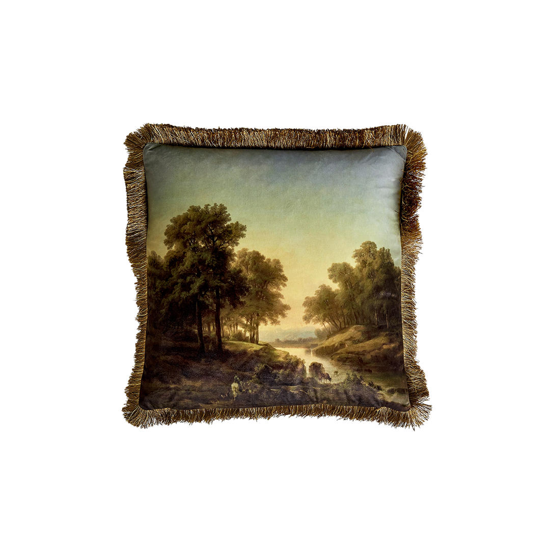 Almofada em Veludo com Estampa (45x45cm) Renoir