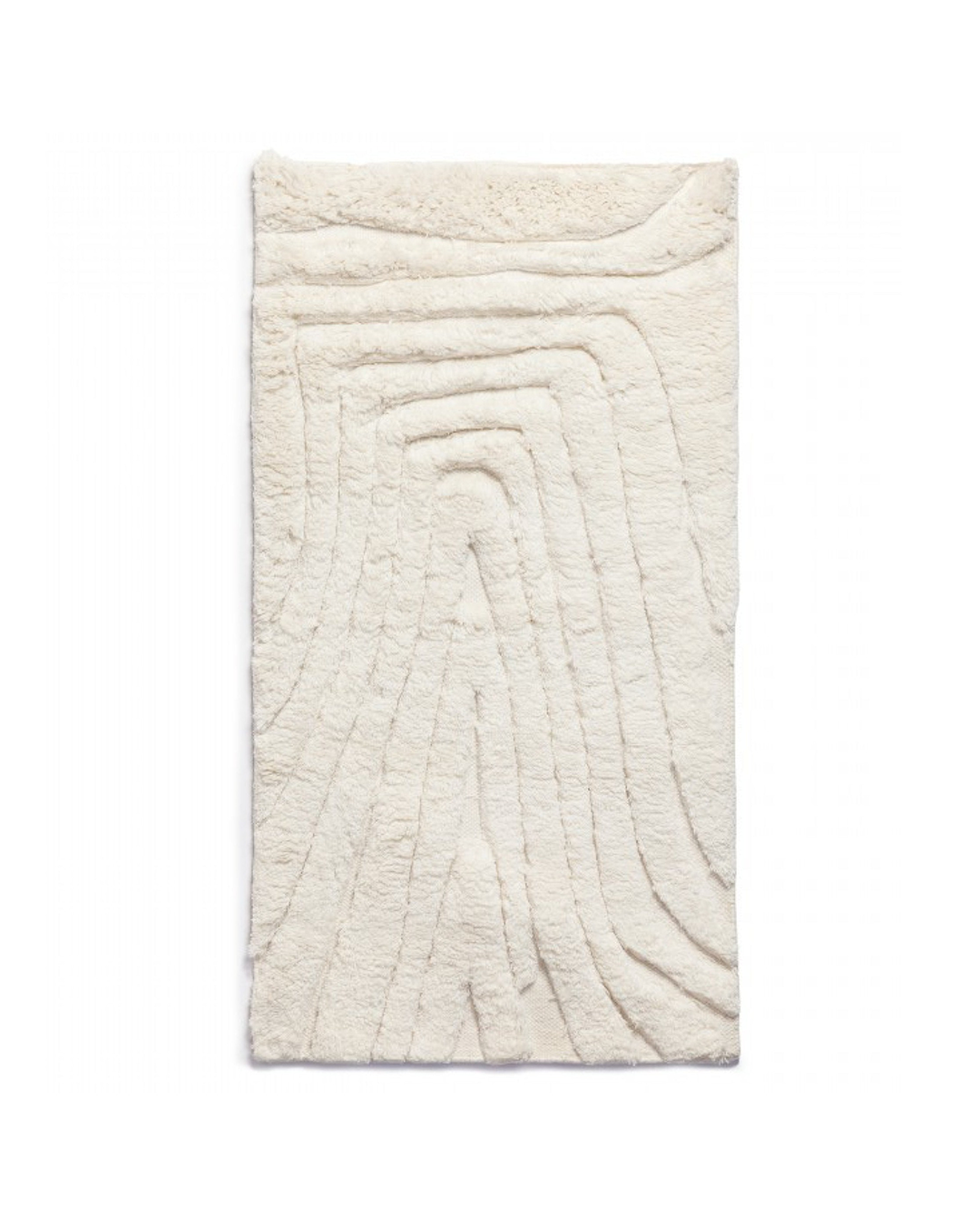 Tapete Retangular de Lã Branco (250x350cm) Maina