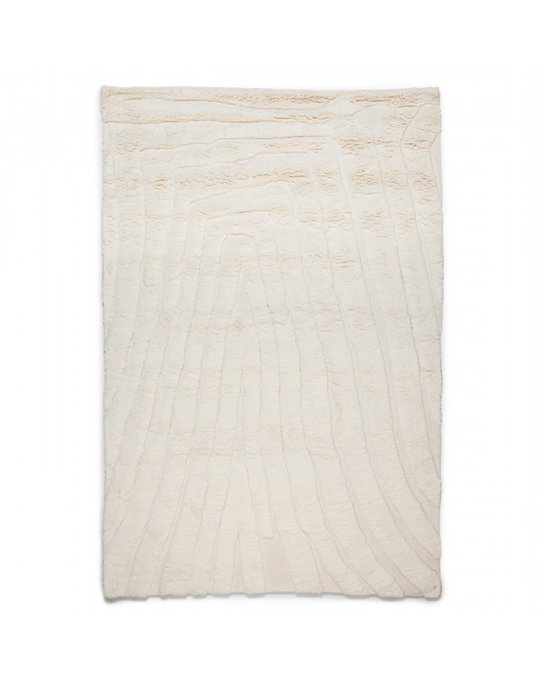 Tapete Retangular de Lã Branco (250x350cm) Maina
