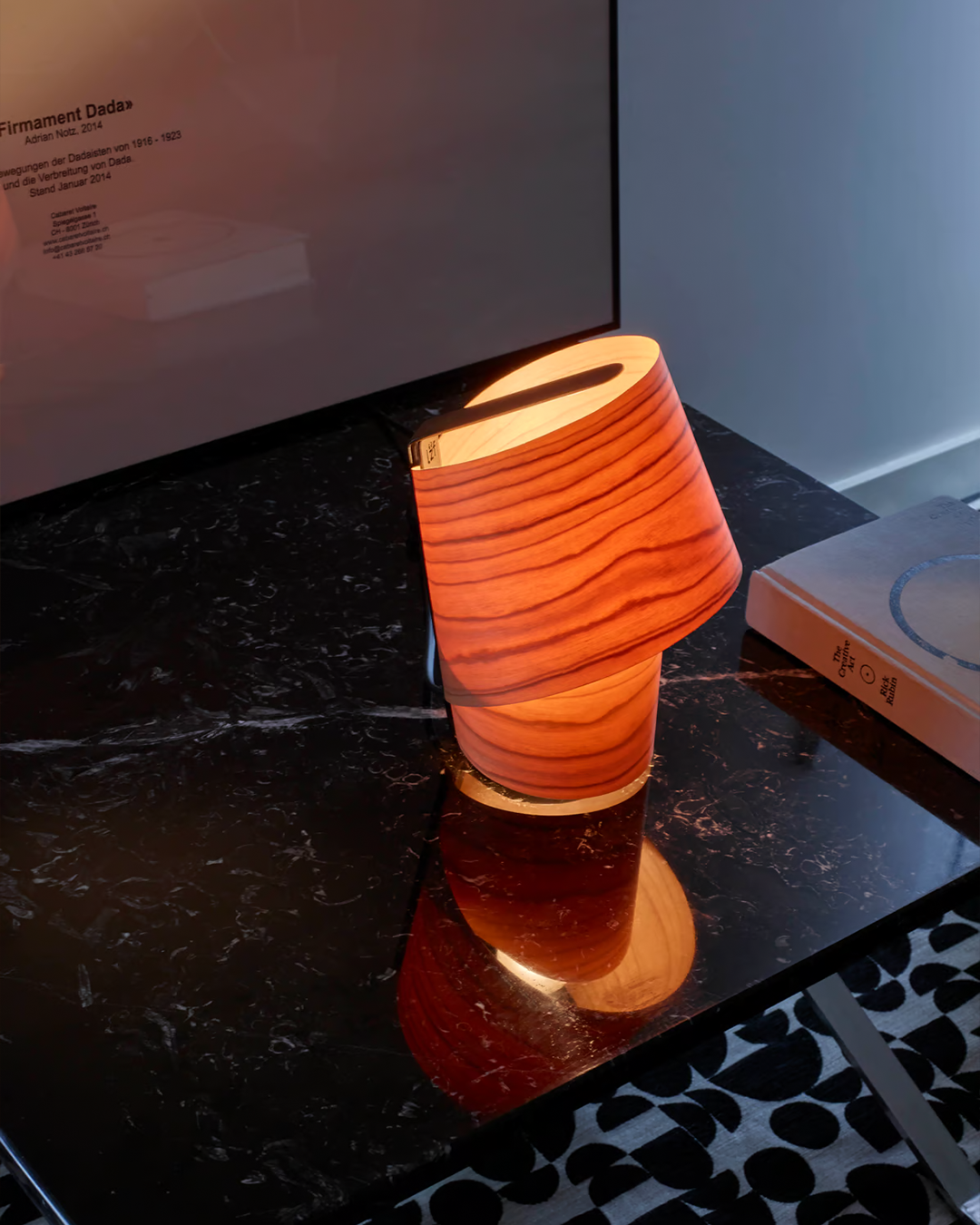 Candeeiro de Mesa em Madeira Tiny