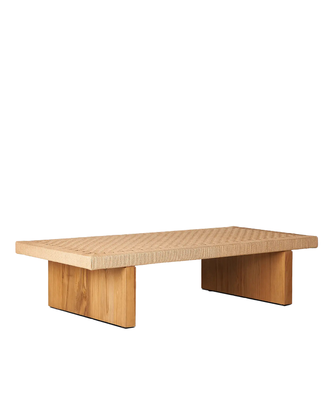 Mesa de Centro em Madeira e Corda (150cm) Cora