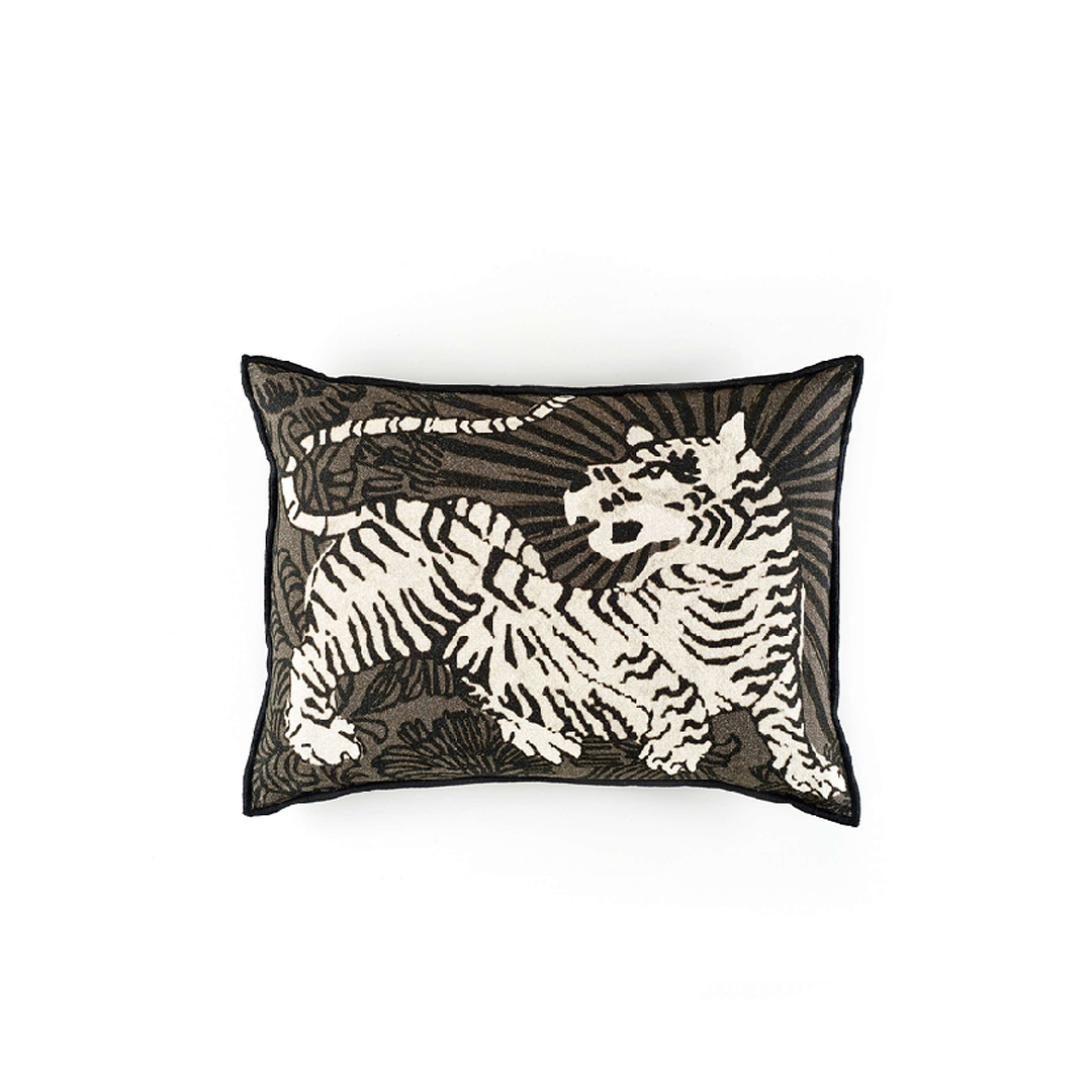 Almofada Retangular em Linho (55x40cm) Tigre Magic Circus