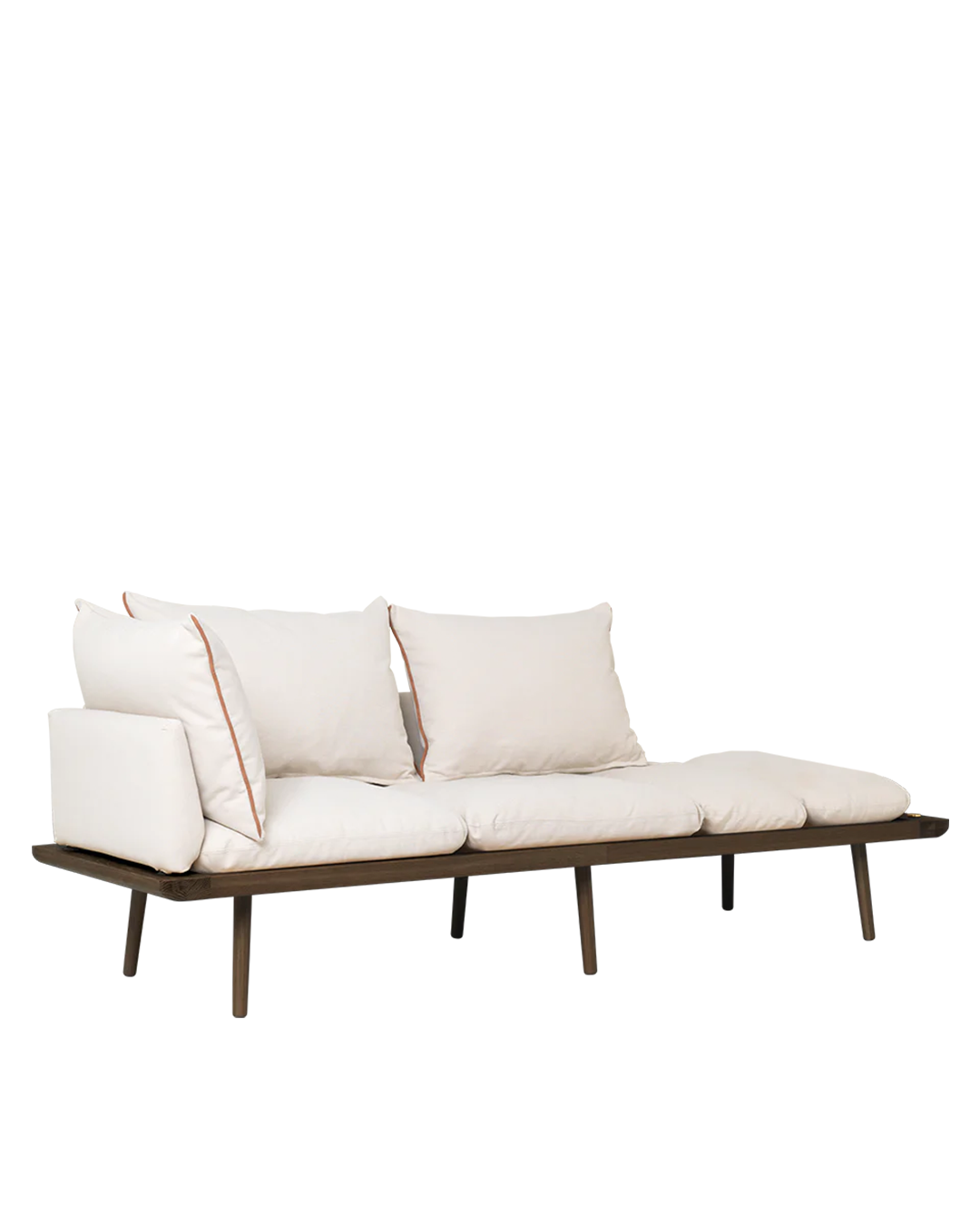 2-seater sofa in wood and fabric (230cm) Lounge Around