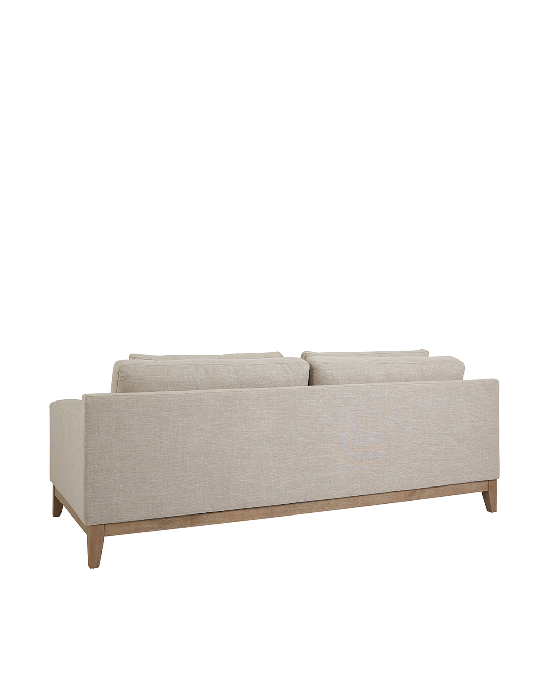 3-Seater Sofa in Beige Fabric (220cm) Leonor