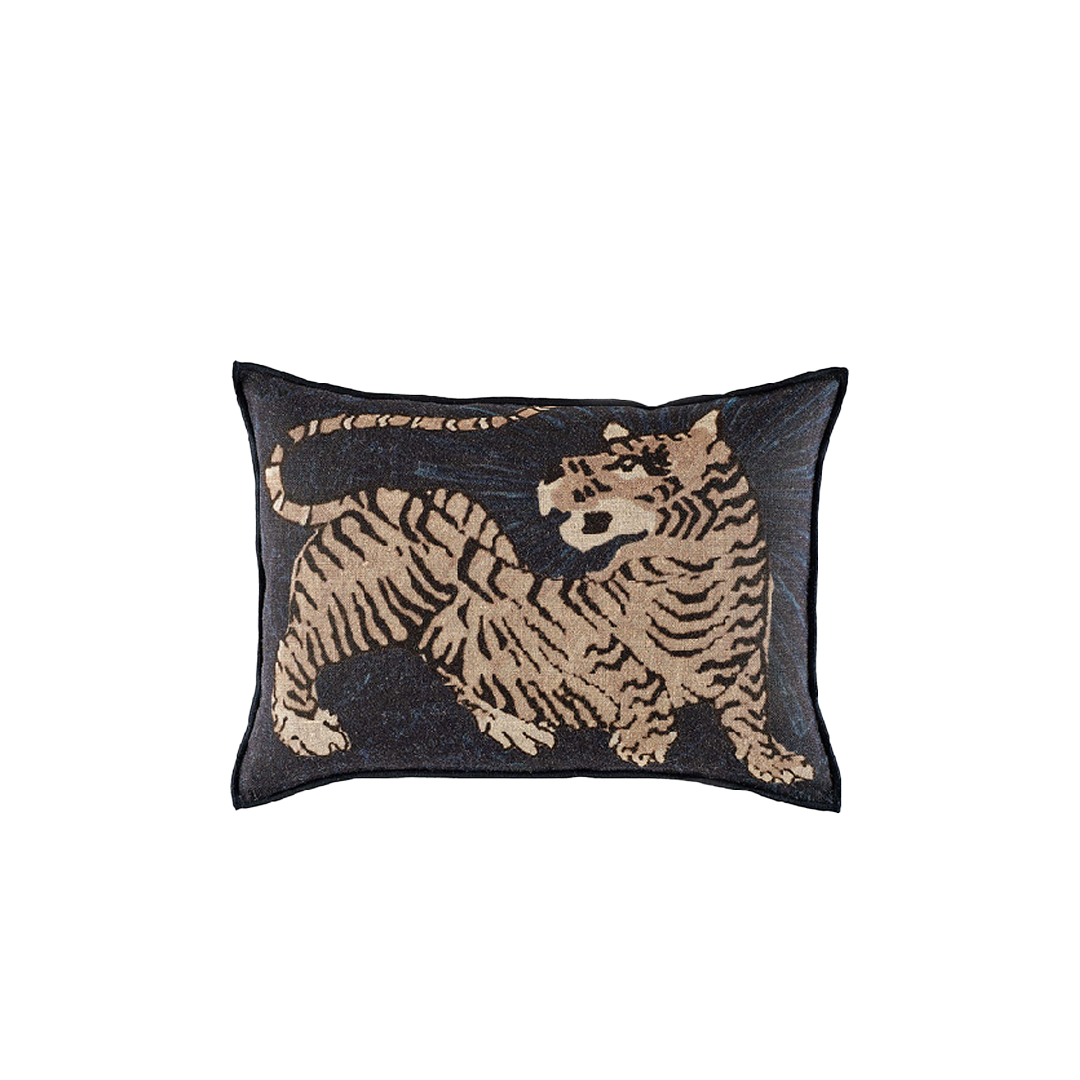 Almofada Retangular em Linho (55x40cm) Tigre Magic Circus