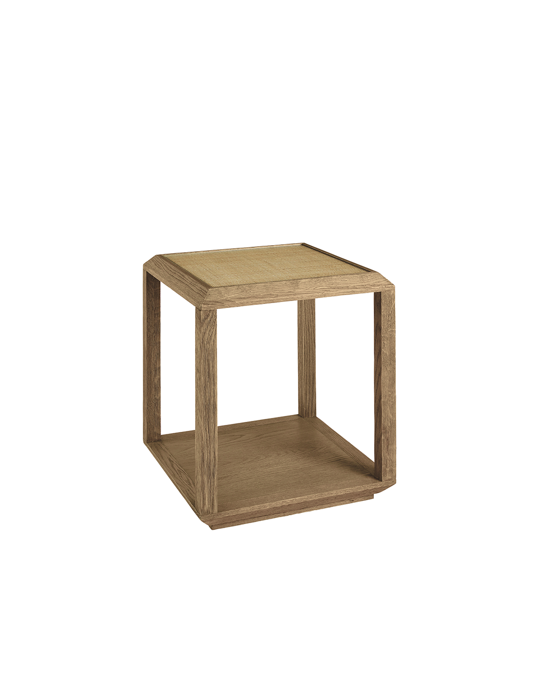 Mesa de Apoio em Madeira e Rattan Ema