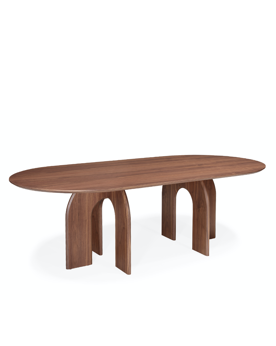 Mesa de Jantar Oval em Madeira Hana