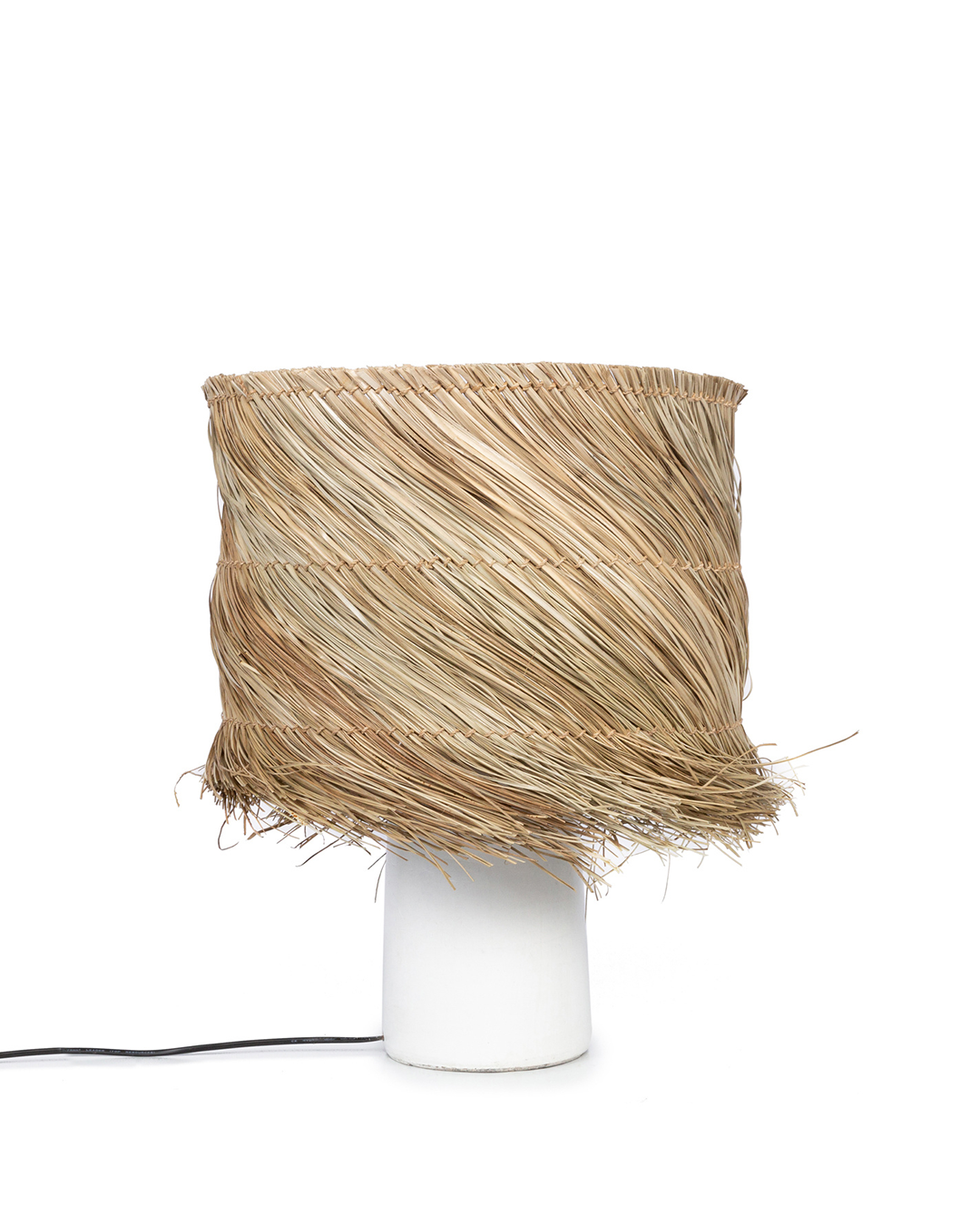 Candeeiro de Mesa em Cerâmica e Sisal Pandan