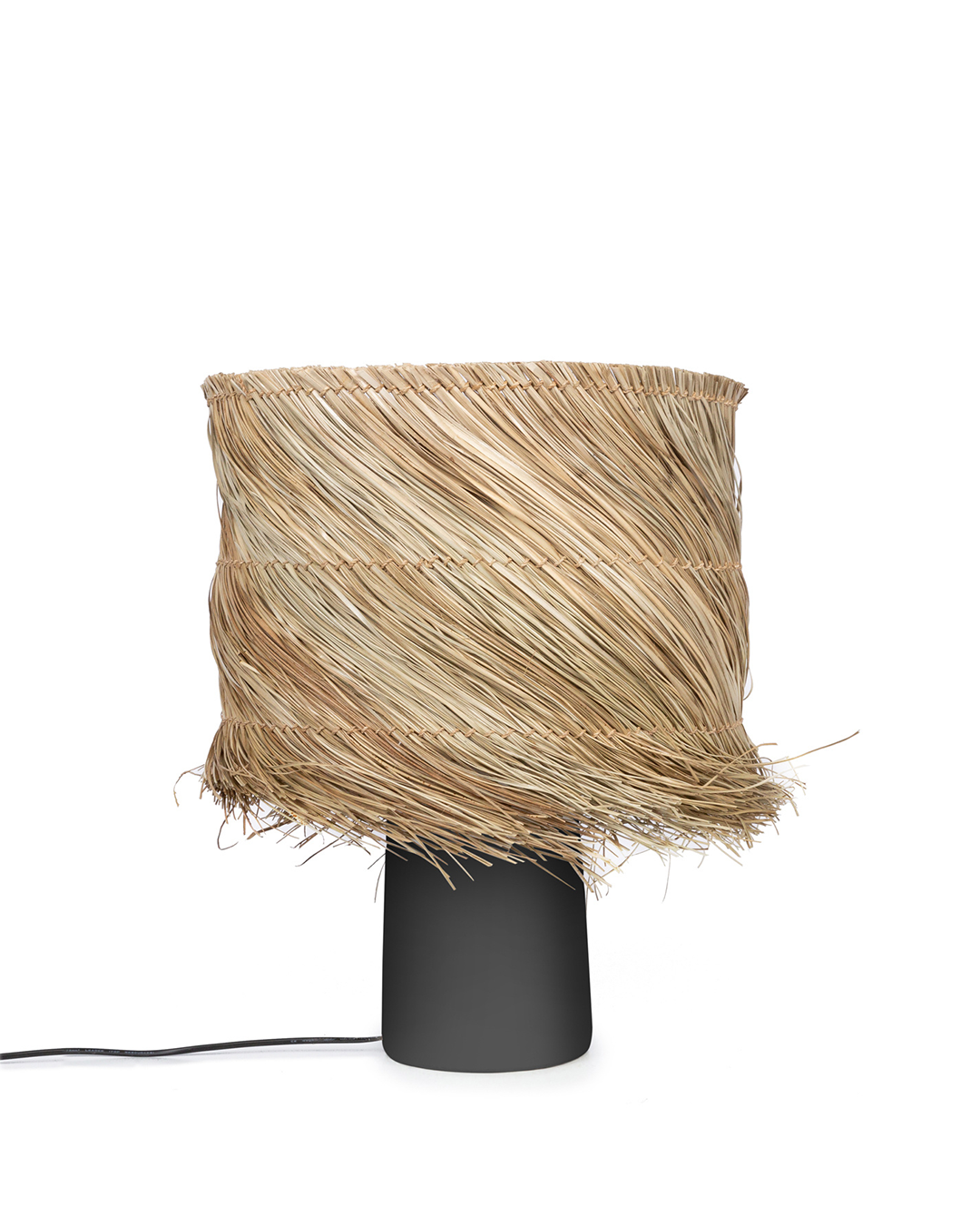 Candeeiro de Mesa em Cerâmica e Sisal Pandan