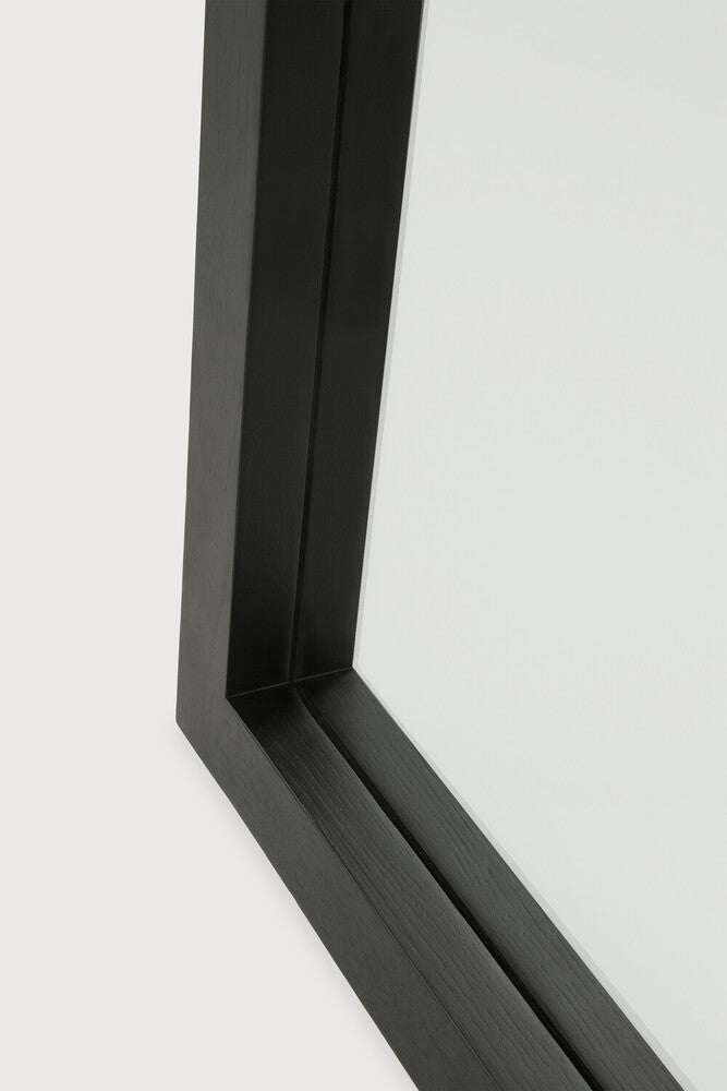 Espelho Alto em Madeira Preto (90x200cm) Frame