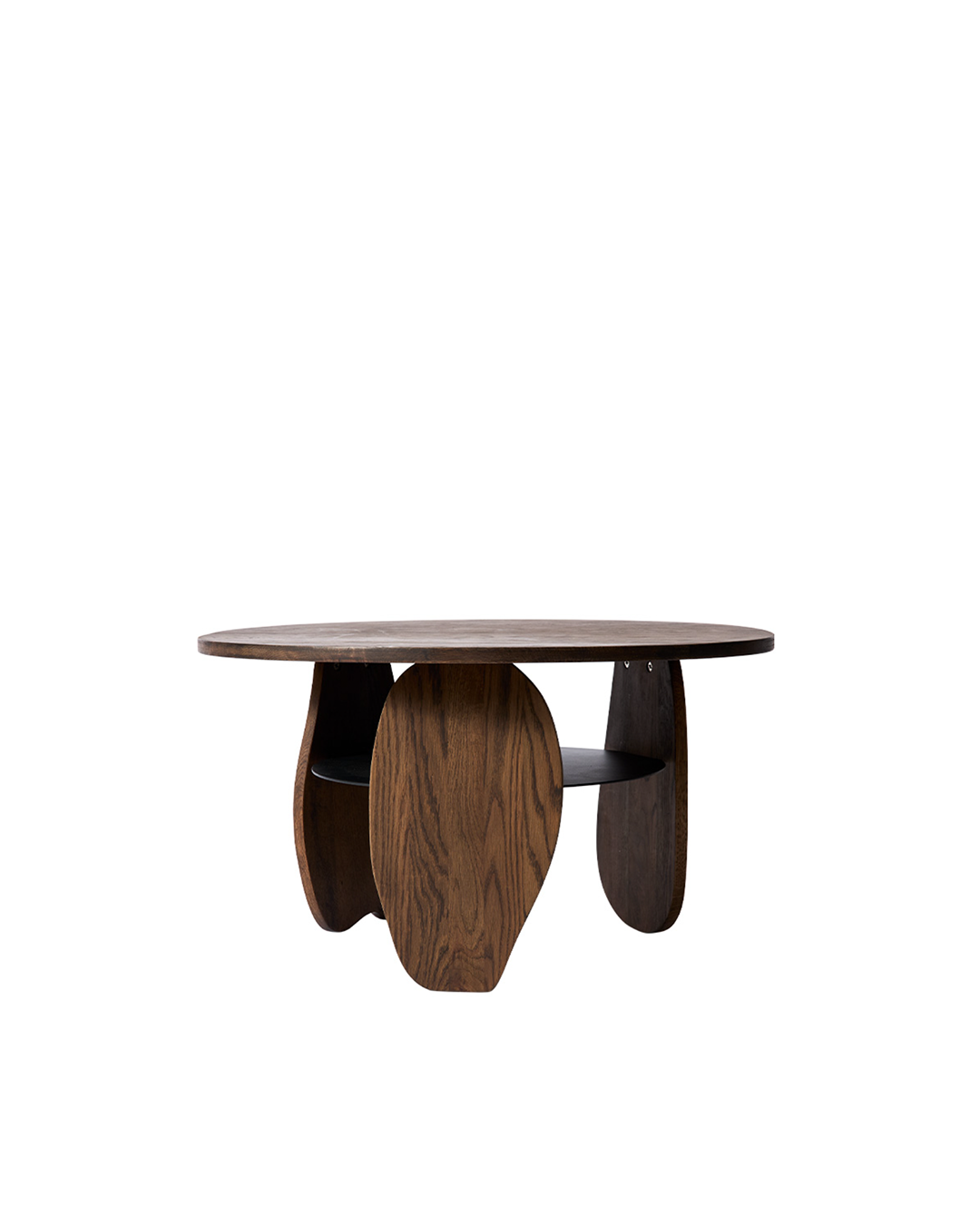 Mesa de Centro Redonda em Madeira (80cm) Ishi