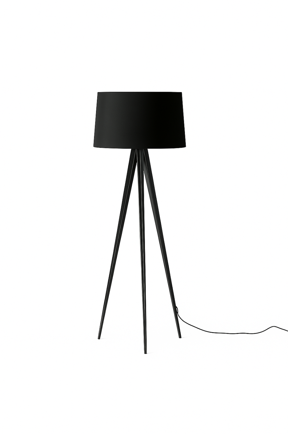 Candeeiro de Chão em Metal Tripod