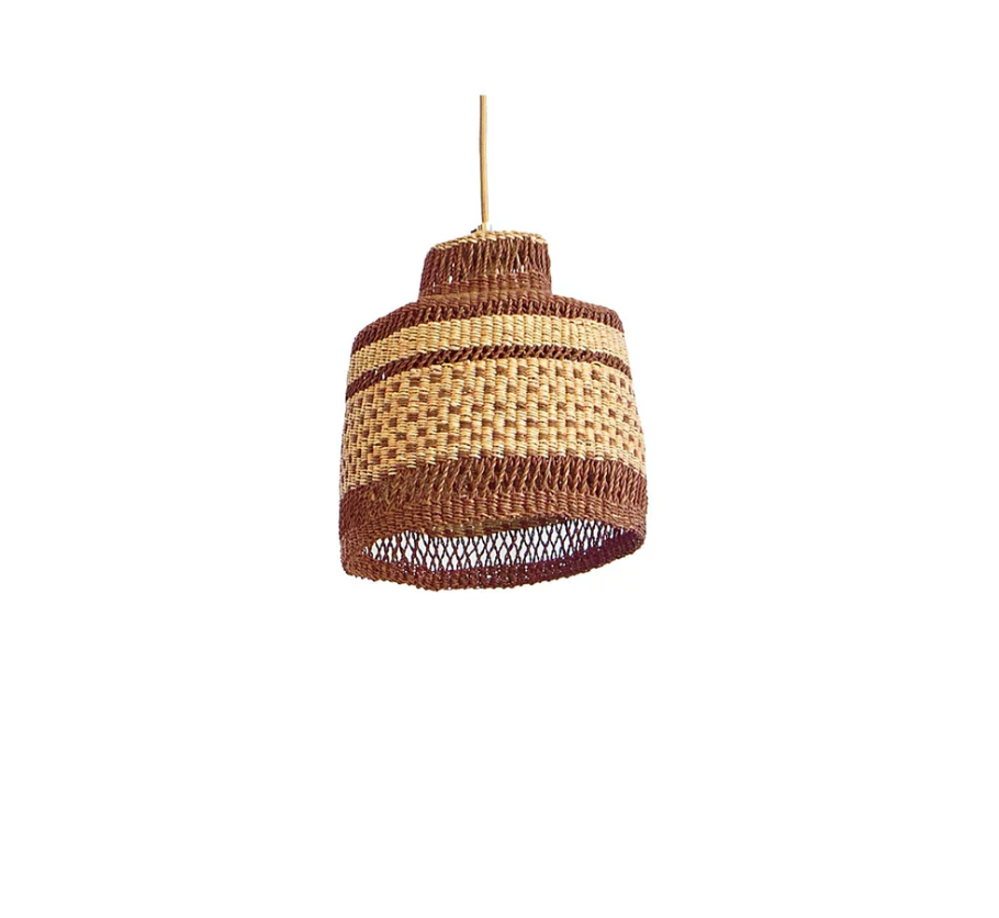 Candeeiro em Fibra Natural Deeply Dots Candeeiros de Teto Golden Editions