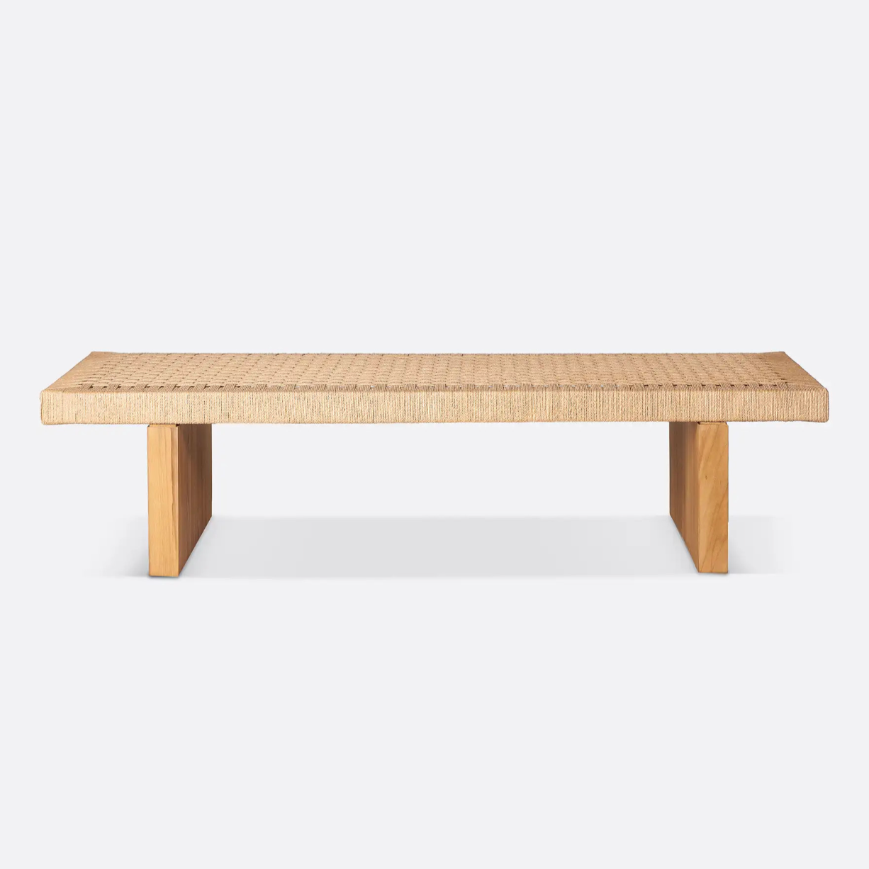 Mesa de Centro em Madeira e Corda (150cm) Cora
