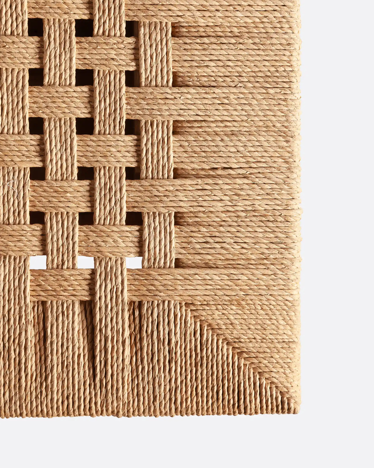 Mesa de Centro em Madeira e Corda (150cm) Cora