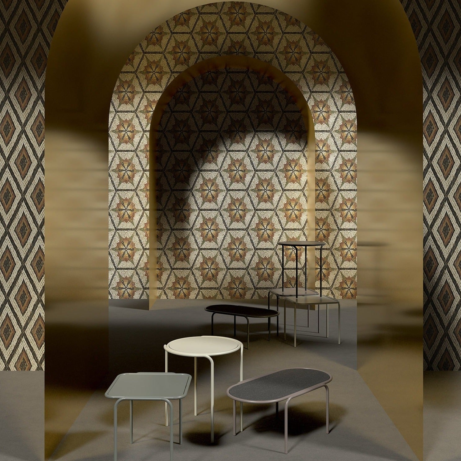 Geometric Mosaic Wallpaper