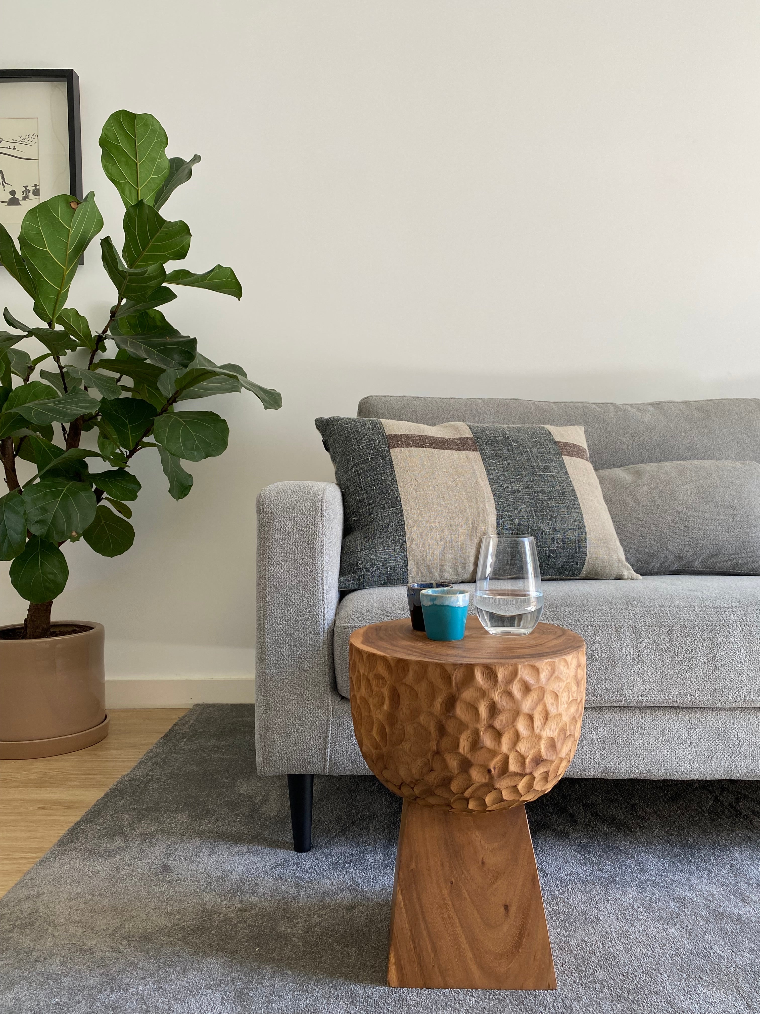 Rectangular Linen Cushion (60x40cm) Chalya