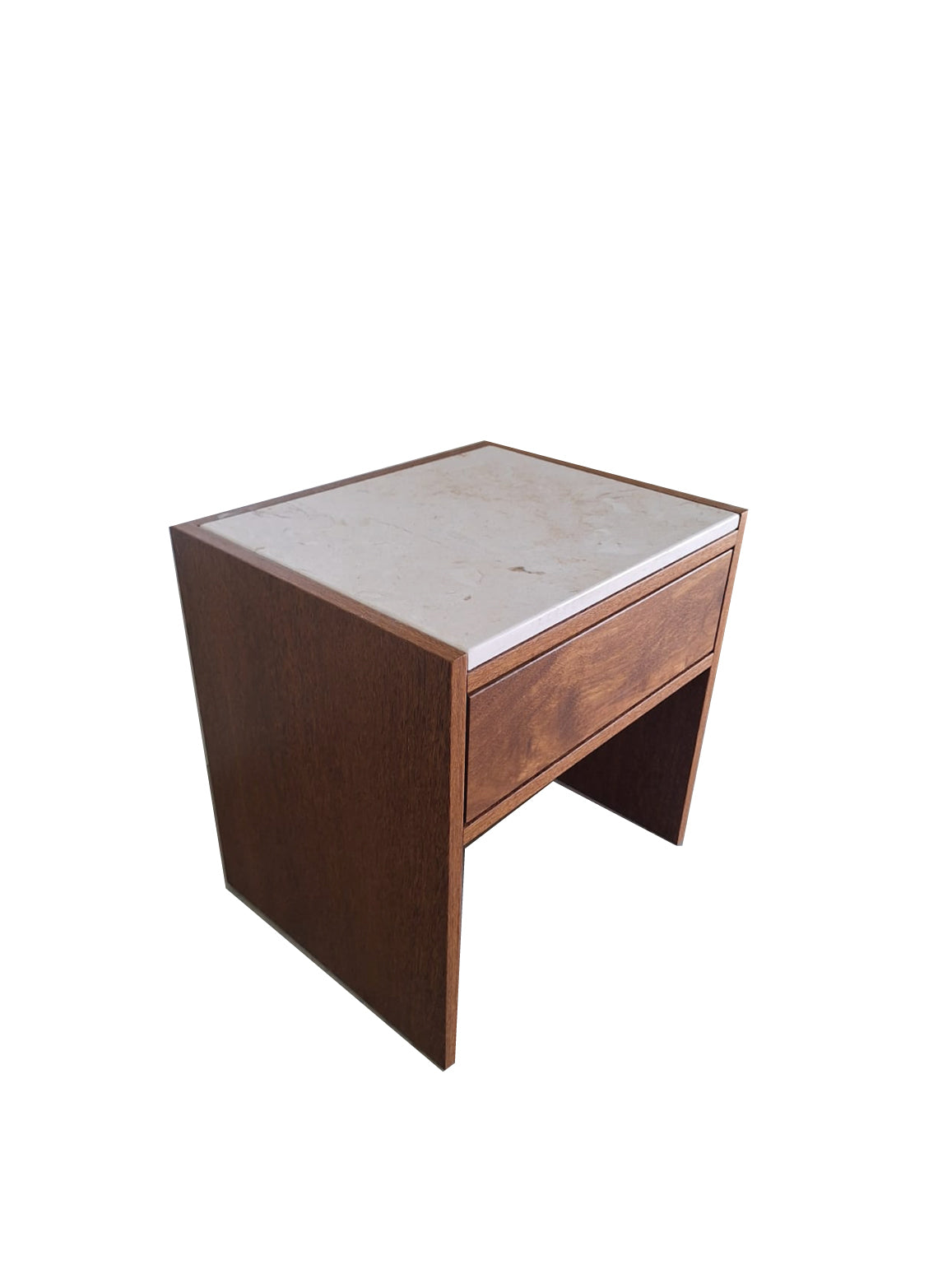 Mesa de Cabeceira com Tampo em Mármore Stein
