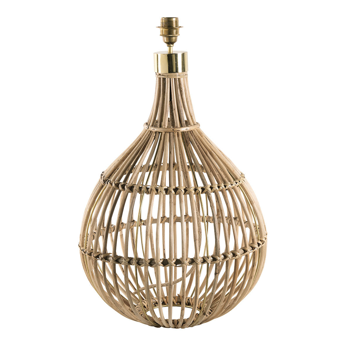 Candeeiro de Mesa em Rattan Romano
