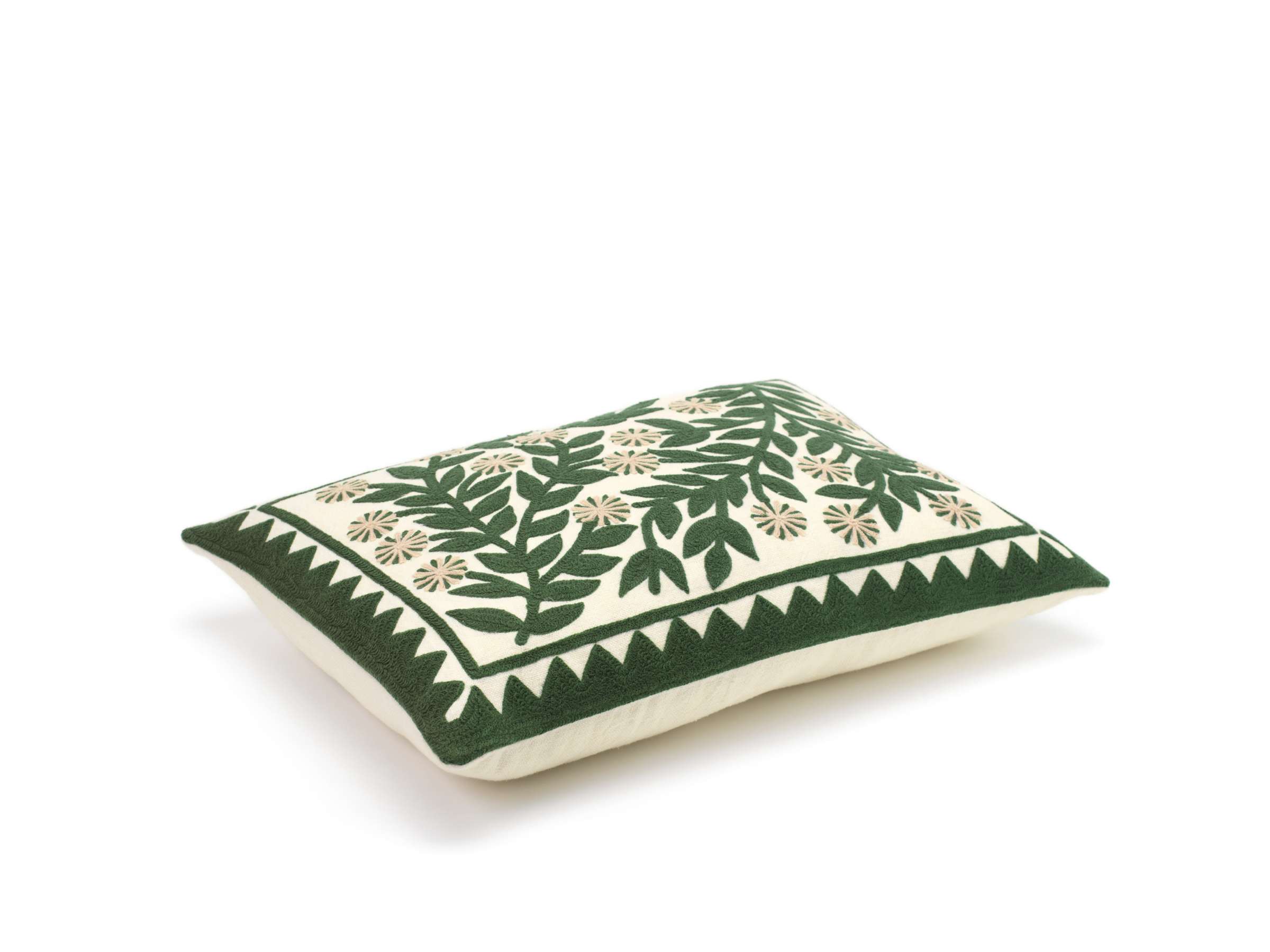 Almofada em Linho Bordado (55x40cm) Canopée