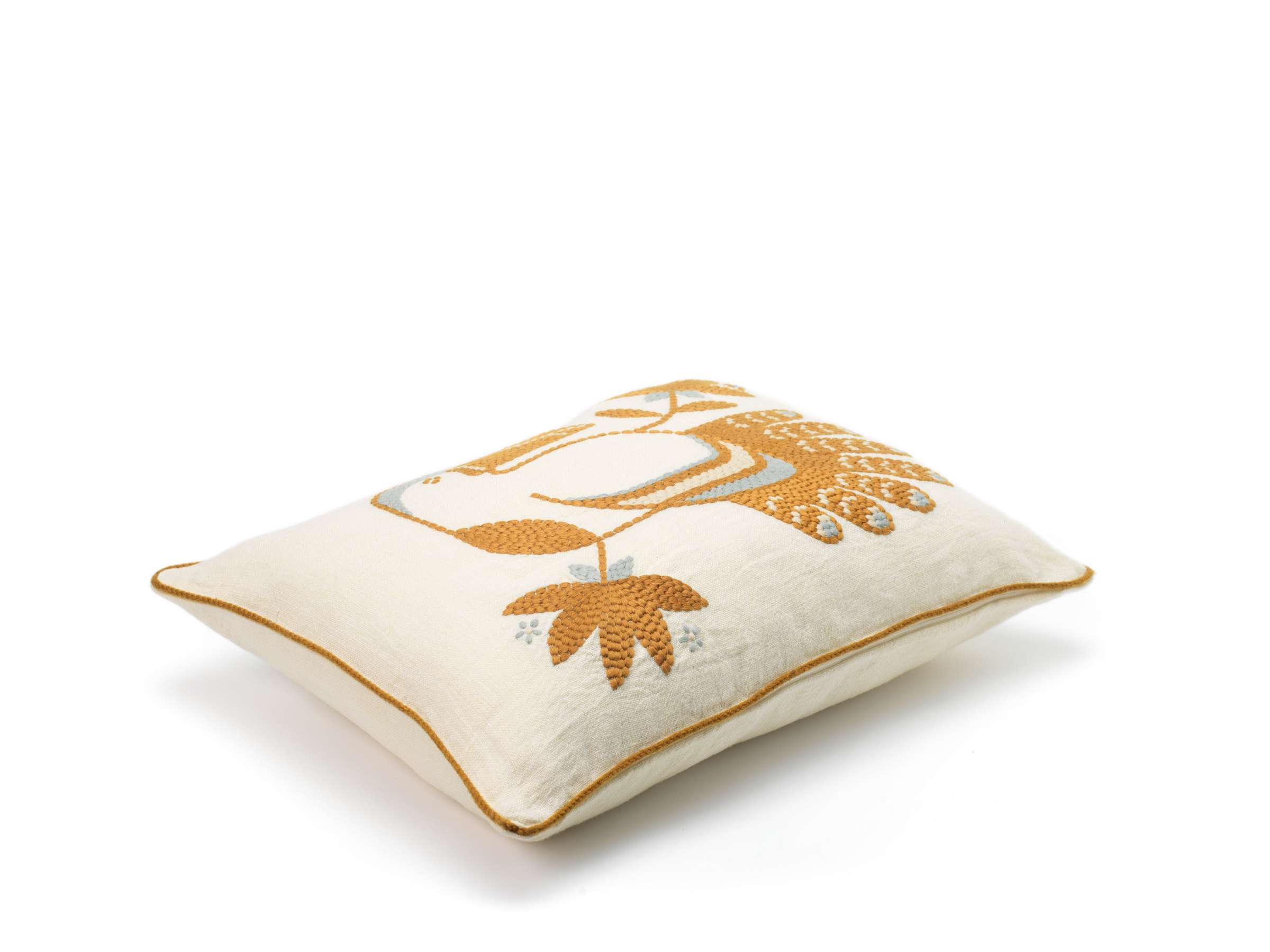 Almofada Retangular em Linho Bordado (55x40cm) Cristóbal