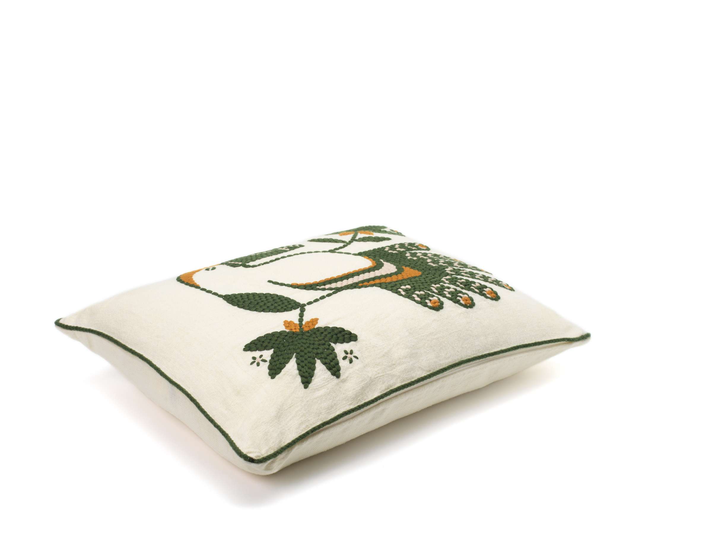 Almofada Retangular em Linho Bordado (55x40cm) Cristóbal