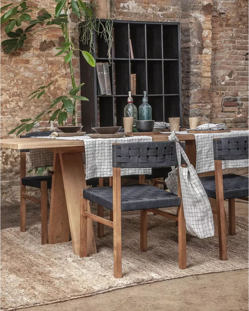 Mesa de Jantar Retangular em Madeira (210cm) Batu