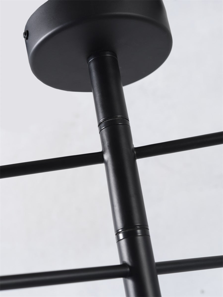 Candeeiro de Teto em Metal Preto Arms