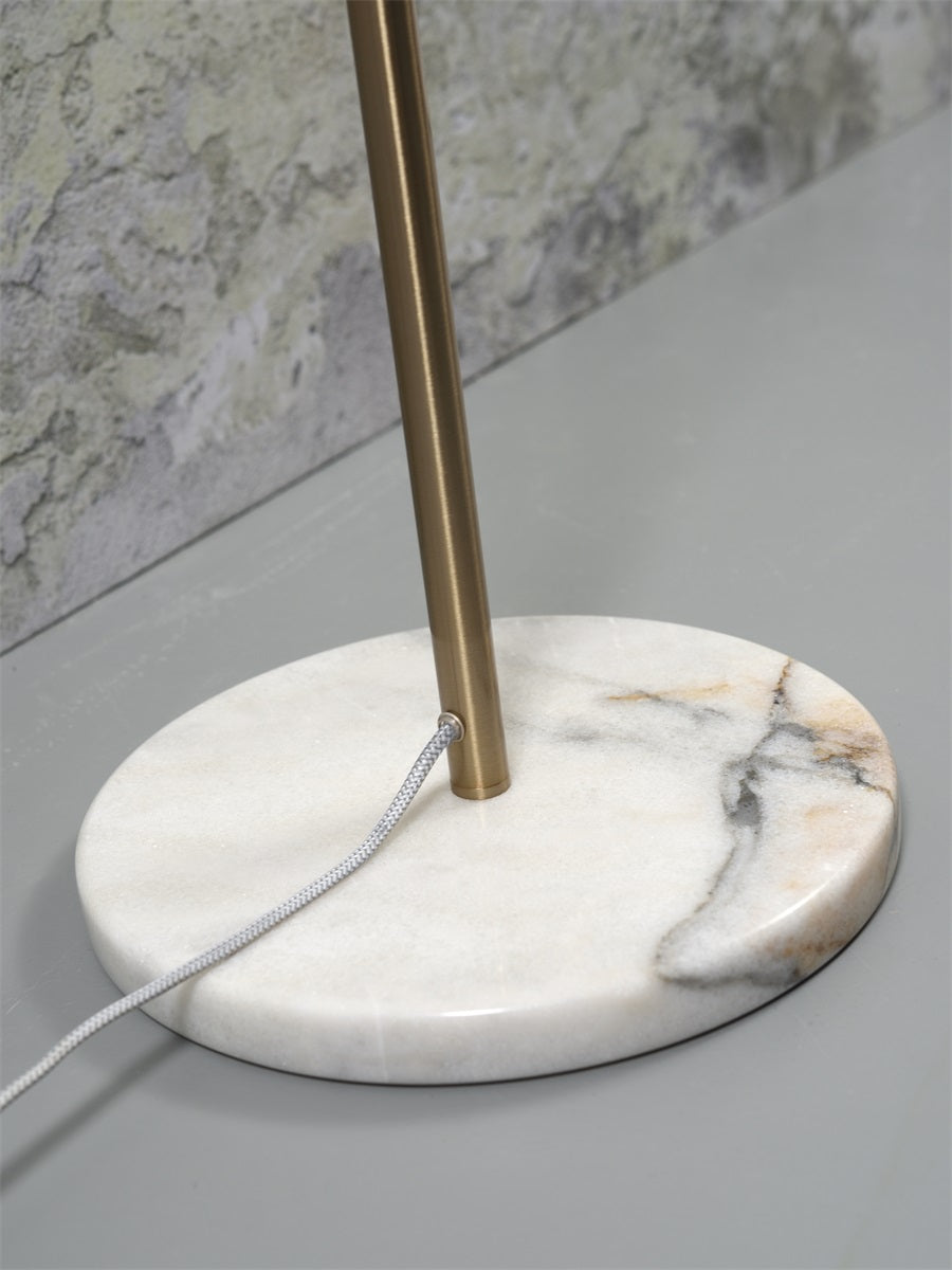 Toulouse Metal and Marble Floor Lamp