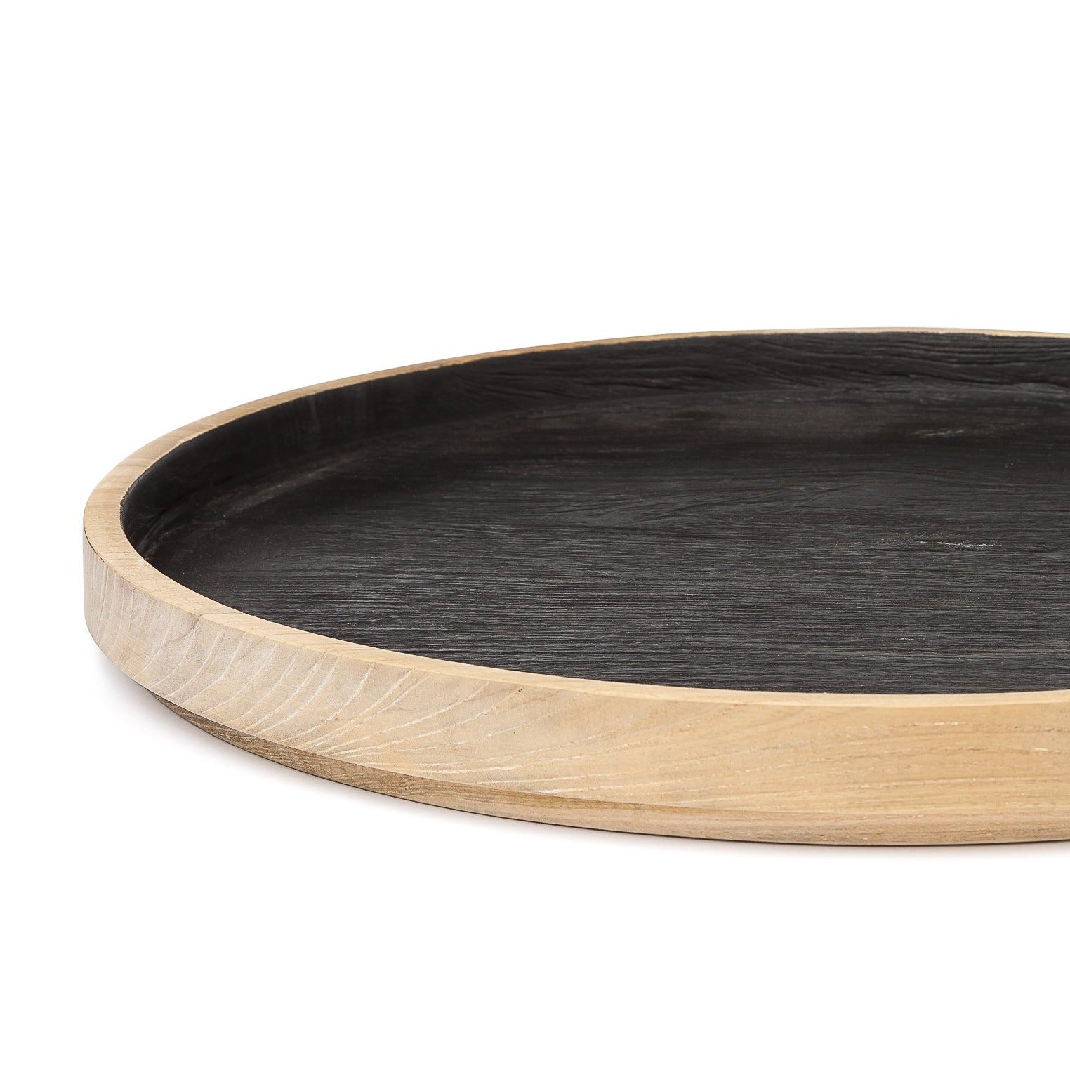 Tabuleiro Dark de servir em madeira Teca reciclada Acessórios SAL Concept Store