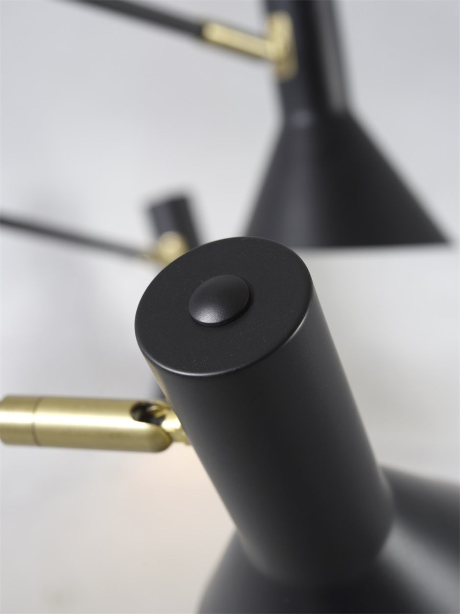 Candeeiro de Teto em Metal Preto Arms