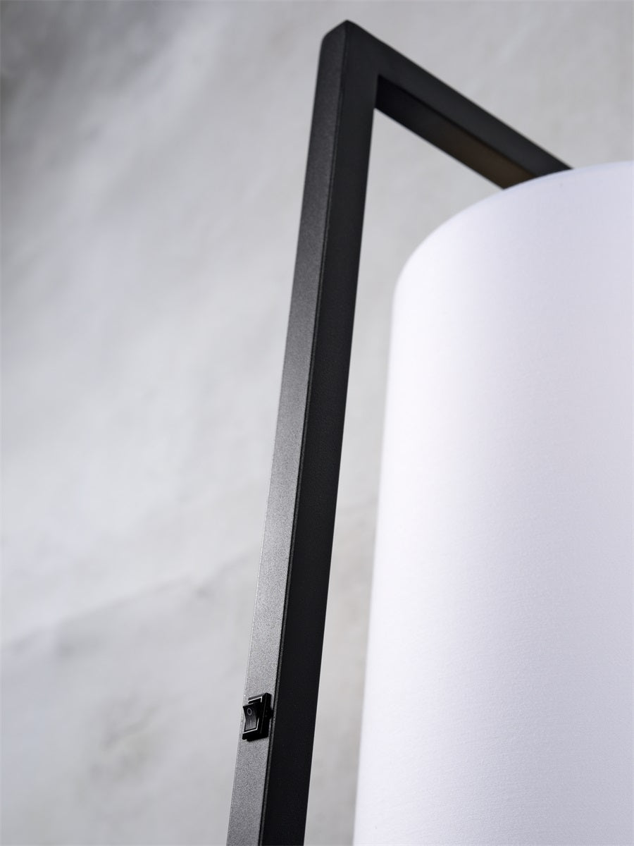 Boston Metal and Cotton Floor Lamp