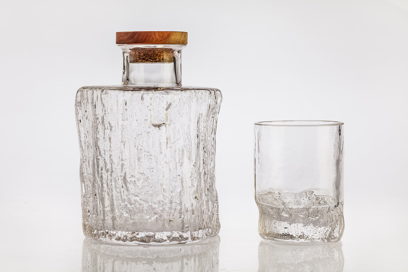 Garrafa Decanter e Copos Cerne Vidros Samuel Reis