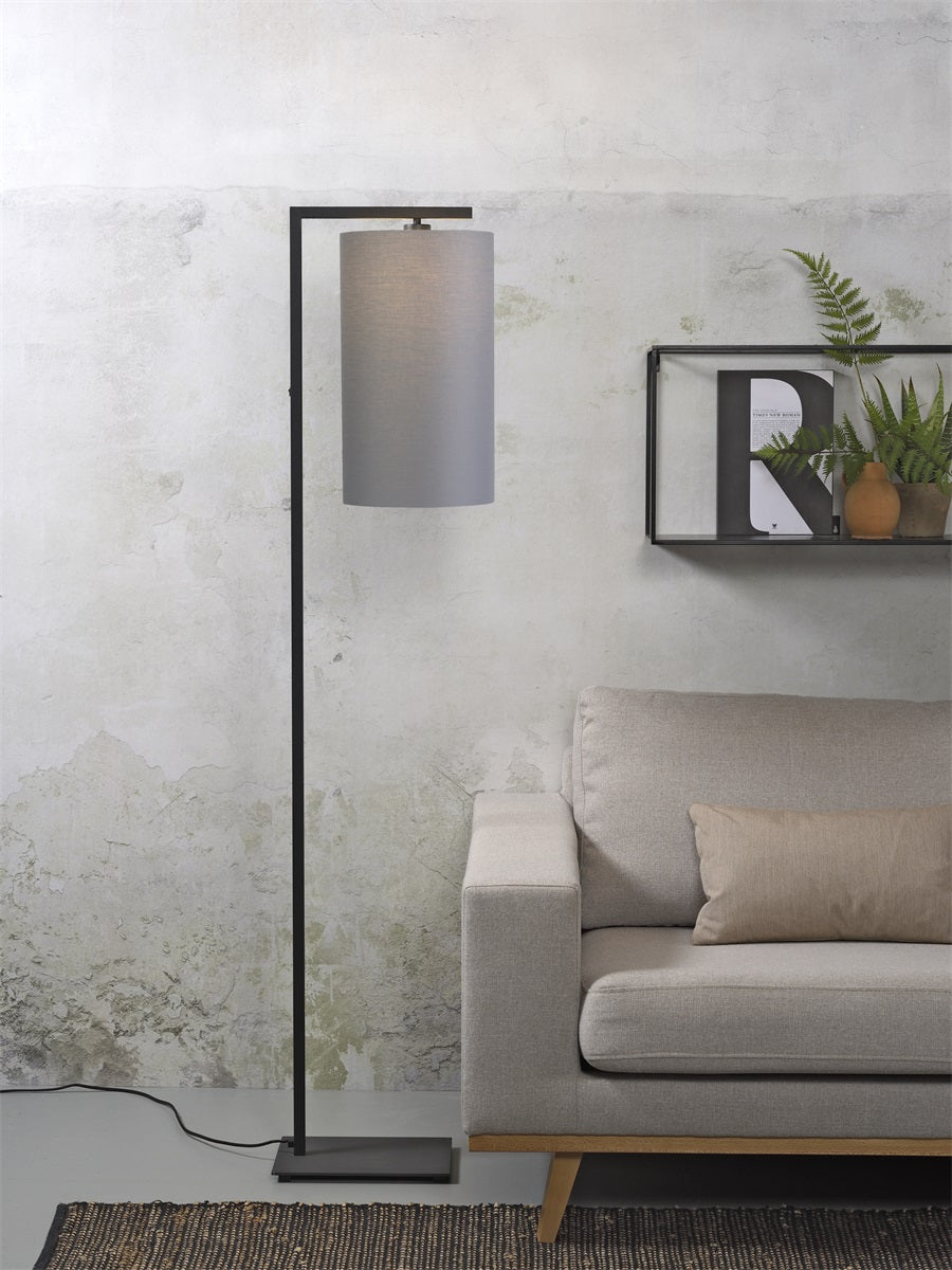 Boston Metal and Cotton Floor Lamp