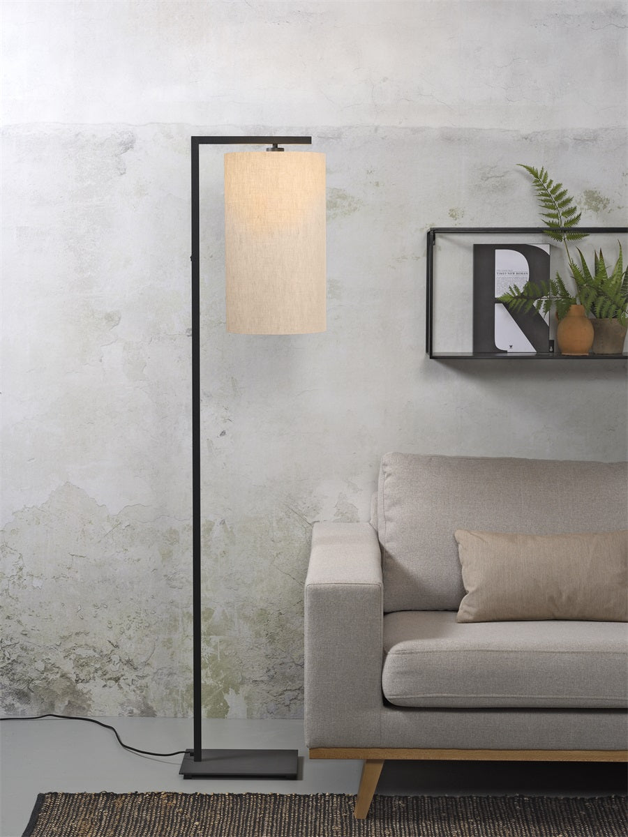 Boston Metal and Cotton Floor Lamp