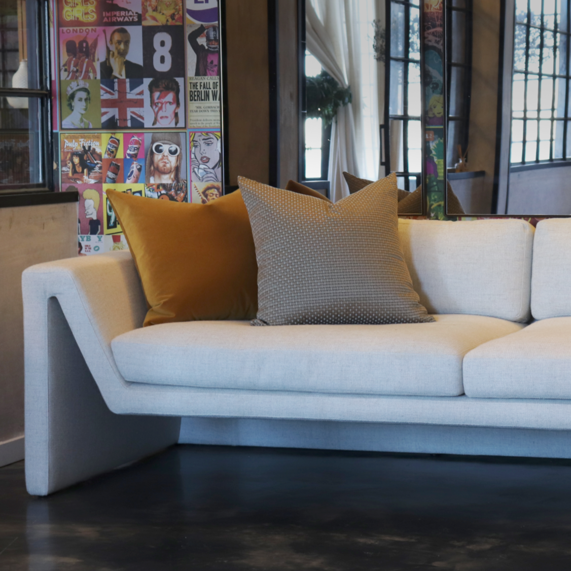 Boston 3-Seater Fabric Sofa (260cm)