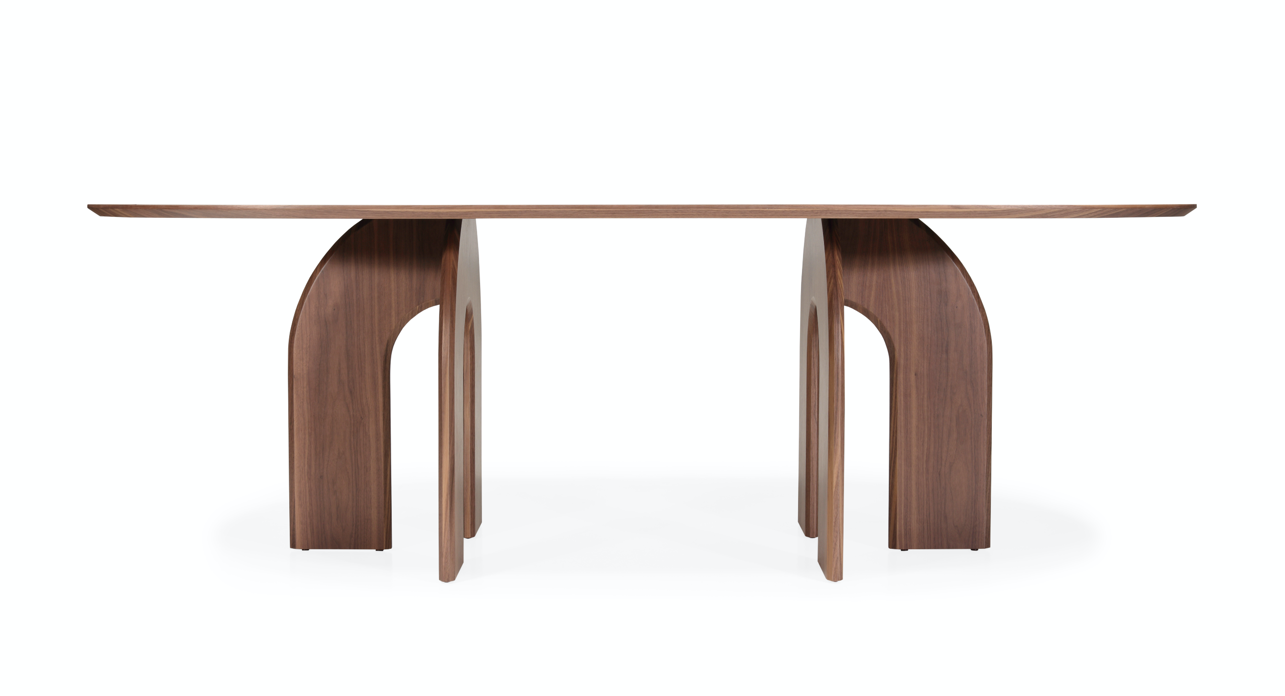 Mesa de Jantar Oval em Madeira Hana