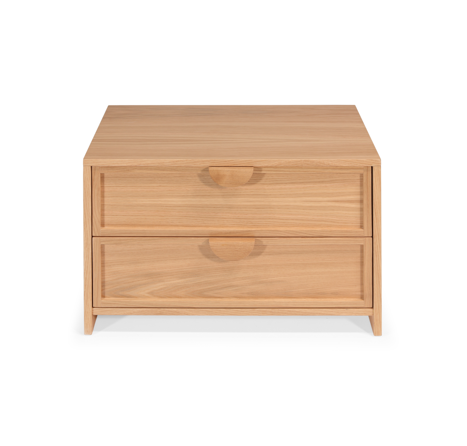 Mesa de Cabeceira com 2 Gavetas em Madeira Araki