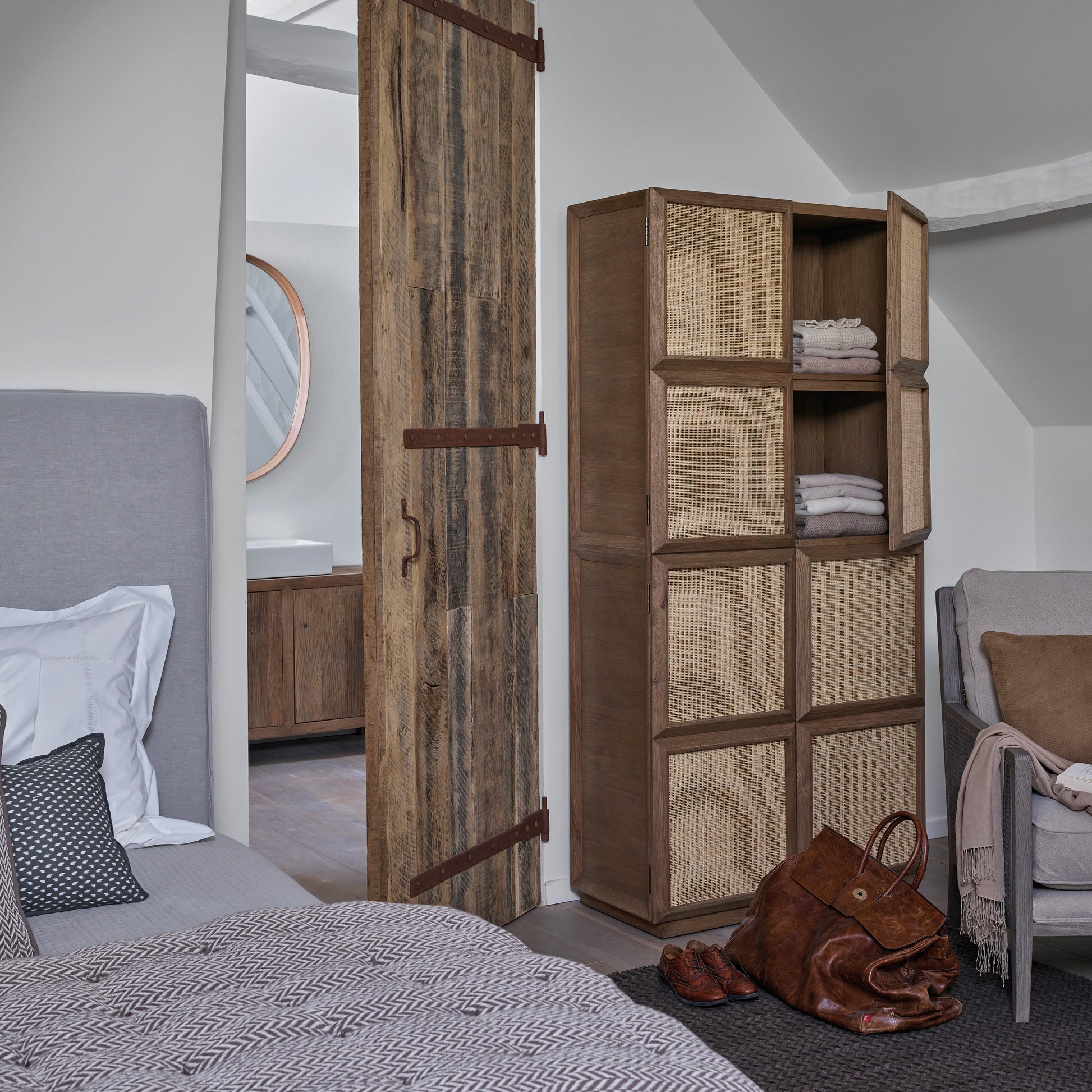 Armário Ema Estantes Blanc d'Ivoire