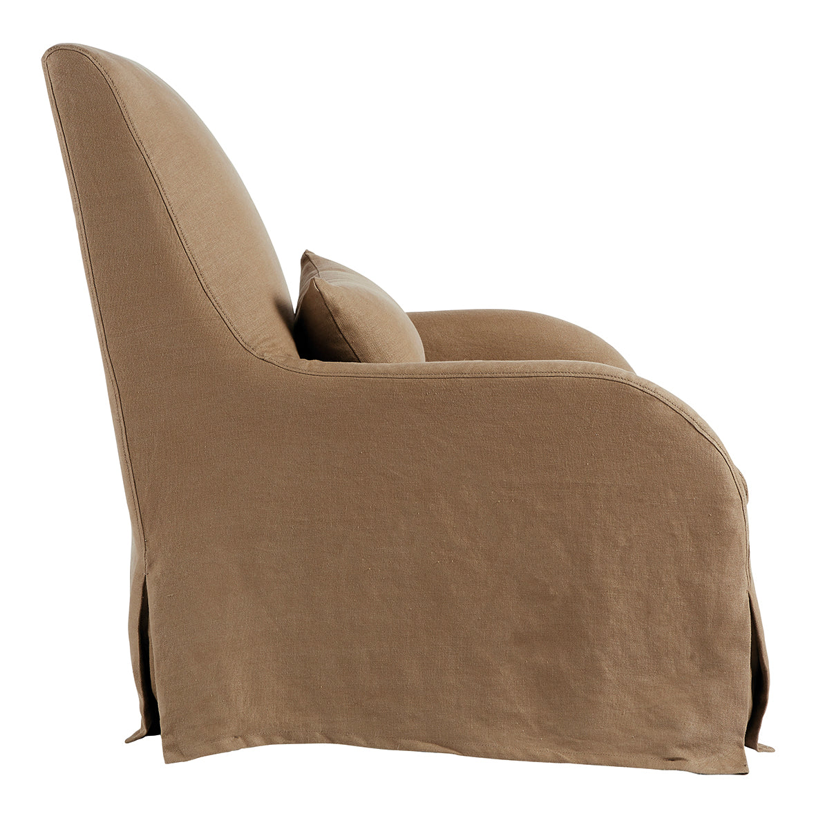Poltrona em Tecido Lea Poltronas Blanc d'Ivoire