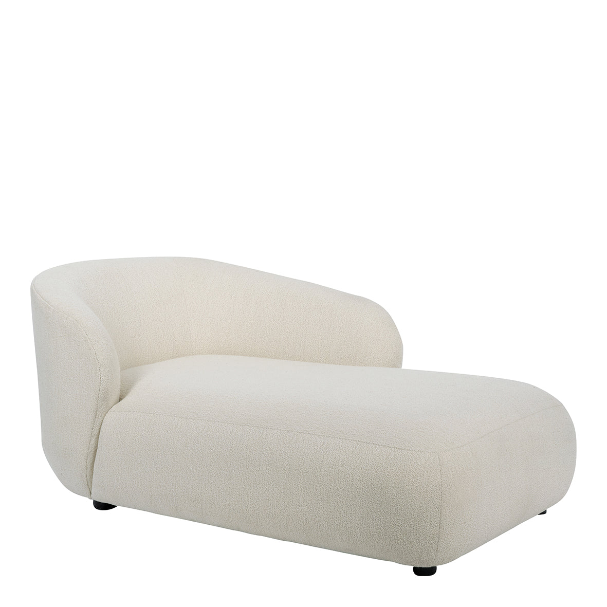 Chaise Lounge em Tecido Bouclé (162cm) Lisete