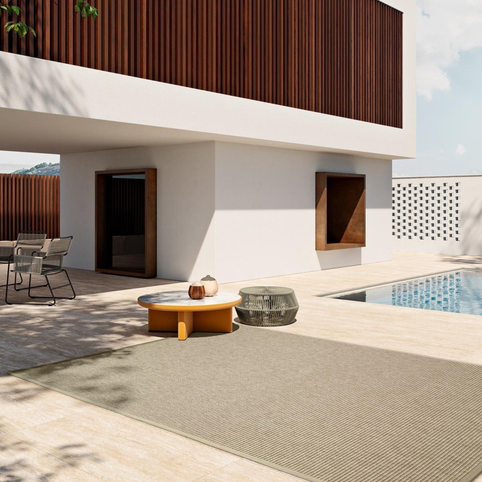 Tapete de Exterior em Propileno Stone