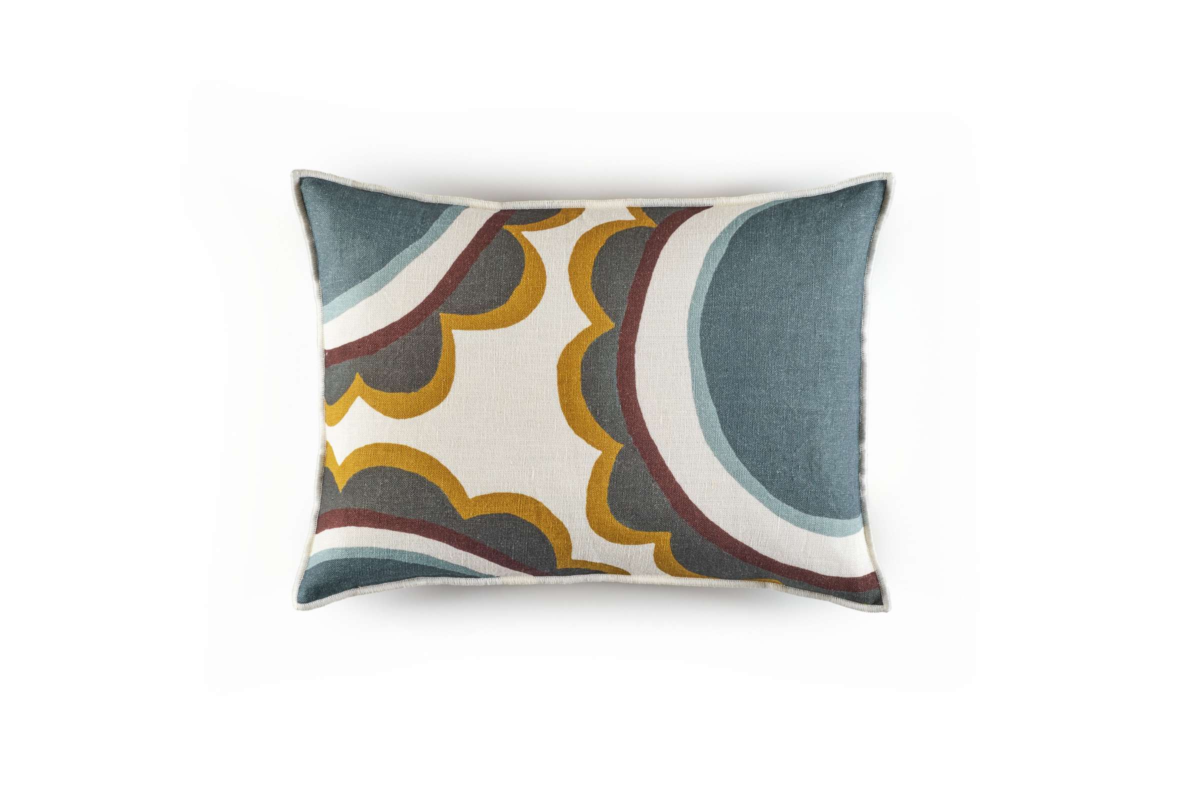 Rectangular Linen Cushion (55x40cm) Marguerite