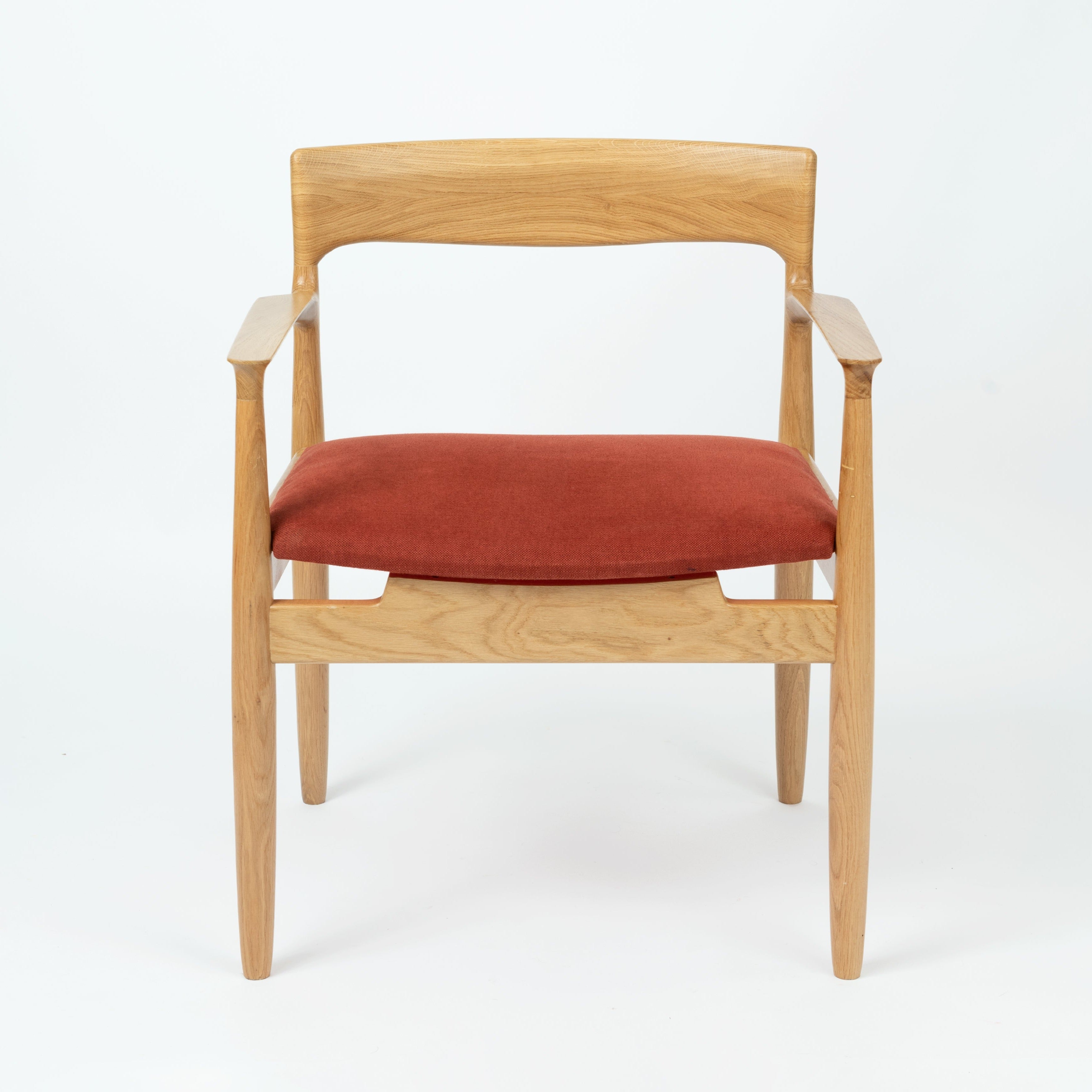 JV Wood and Fabric Dining Chair