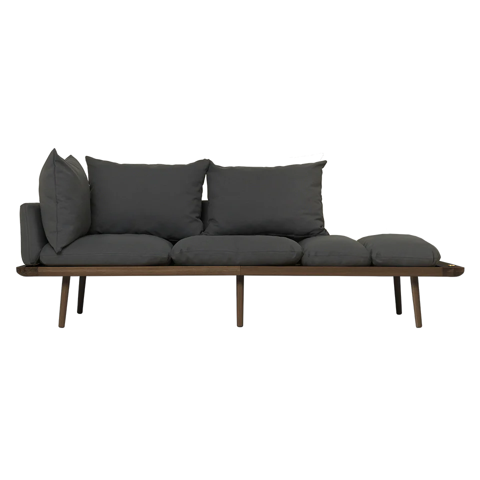 2-seater sofa in wood and fabric (230cm) Lounge Around