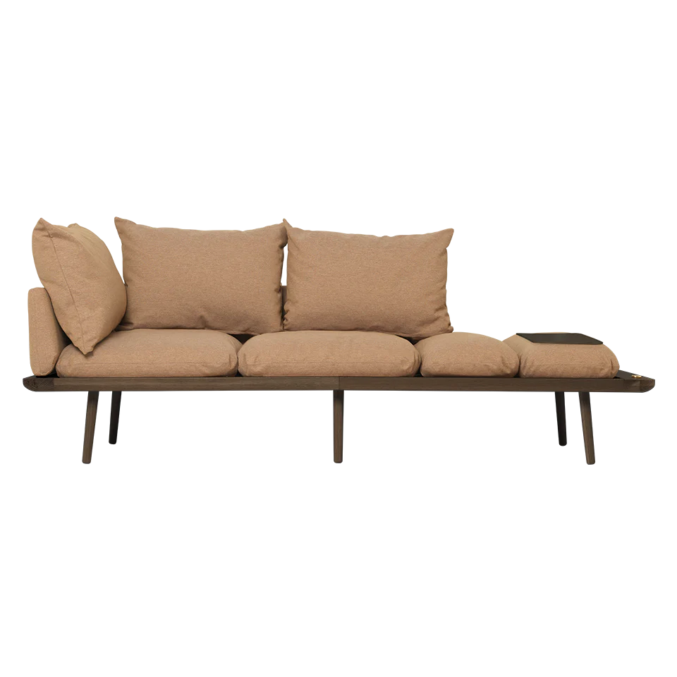 2-seater sofa in wood and fabric (230cm) Lounge Around