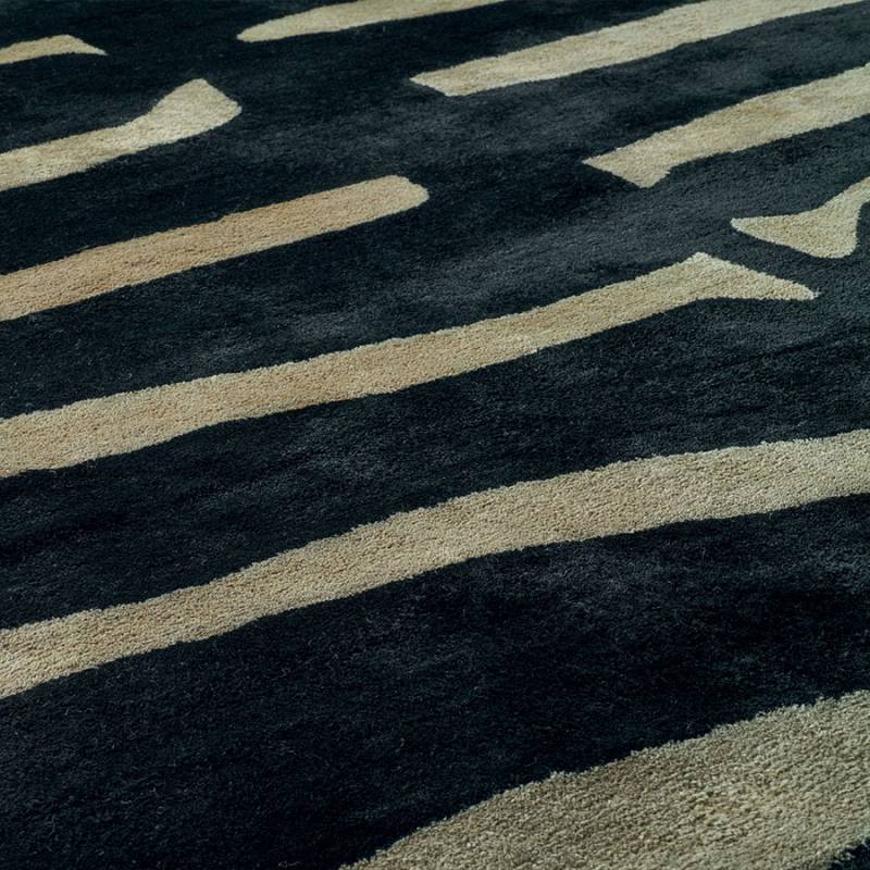 Tapete Retangular em Juta com Padrão Zebra Samburu