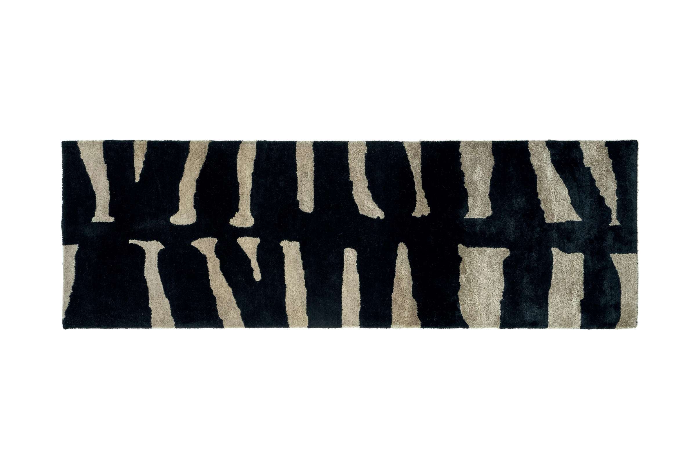 Tapete Retangular em Juta com Padrão Zebra Samburu
