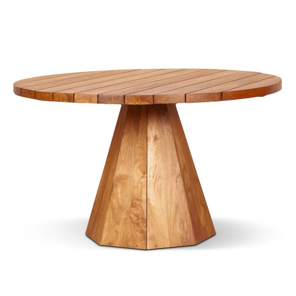 Mesa de Jantar Redonda para Exterior (130cm) Jati
